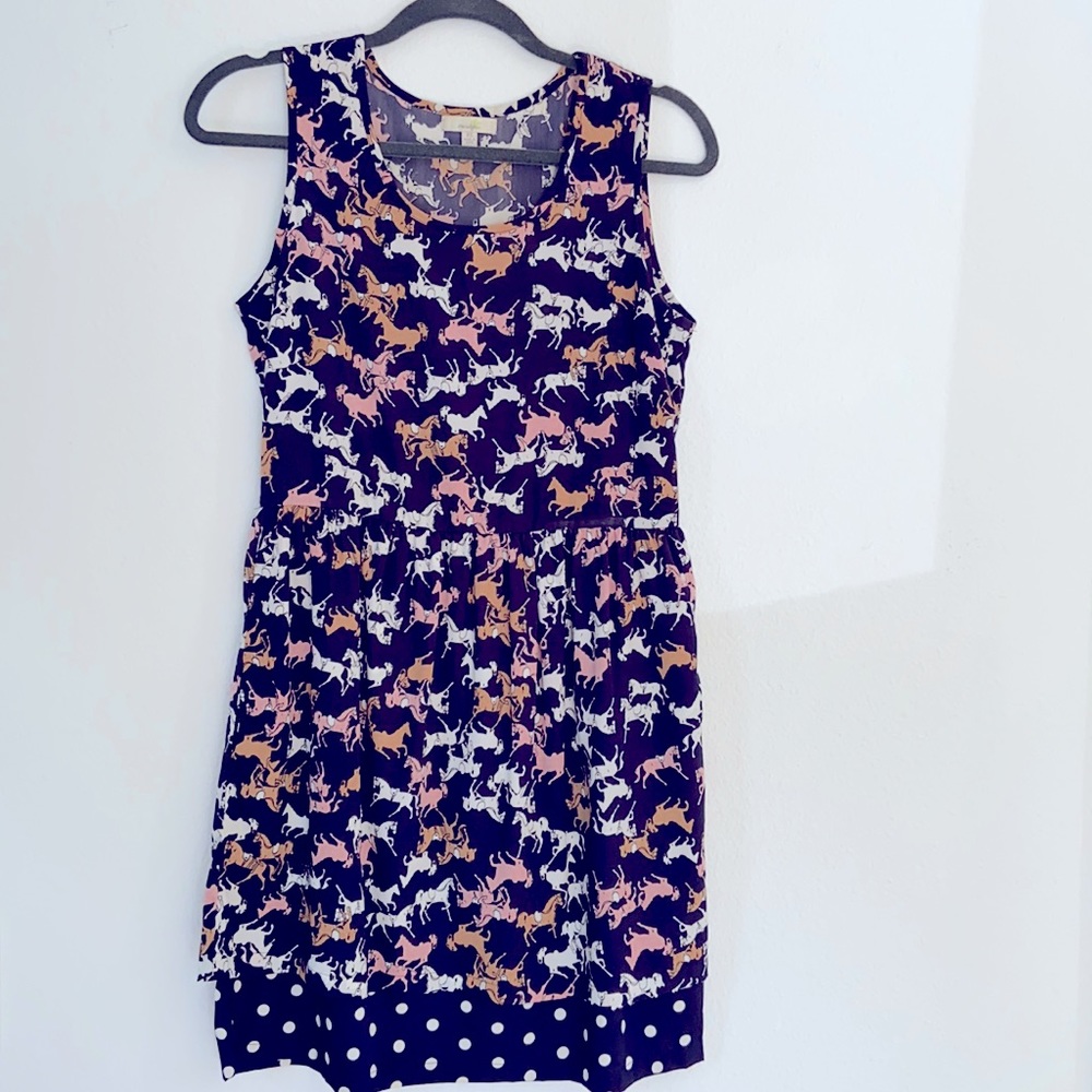 Anthropologie “Porridge” Horse Dress XS